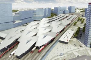 Quartier Belvedere mit dem Hauptbahnhof und der ÖBB Zentrale